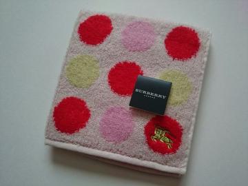 BURBERRY バーバリー☆タオルハンカチ★新品タグ付☆ドット柄