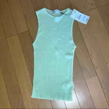 ZARA タンクトップ ジャージーニット  S