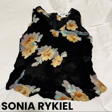 �y���i�z �\�j�A���L�G�� �ԕ� �m�[�X���[�u �g�b�v�X 40 �t�����X�� �u���b�N SONIA RYKIEL