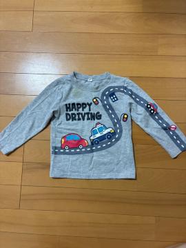 �j�̎q���� ����T�V���c �O���[ ��蕨�� �� �p�g�J�[ ���H�f�U�C�� HAPPY DRIVING 95cm �V�~����