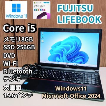 m[gp\R Windows11 Office FUJITSU LIFEBOOK Corei5 8GB SSD256GB
