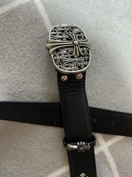 Chrome Hearts �N�����n�[�c �N���X�p�^�[�� �o�b�N�� ���U�[�x���g �u���b�N �V�i���g�p�i