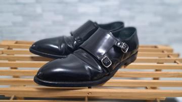 ��SAINT LAURENTS PARIS �T�����[���� �{�v ���U�[ �h���X�V���[�Y �r�W�l�X�V���[�Y/�����Y/43���V�샂�f��