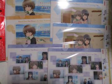 KIRIN 青春ブタ野郎はおでかけシスターの夢を見ない A4クリアファイル 全3種×2セット 計6枚 キリン