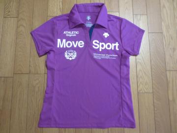 DESCENTE  デサント MoveSport  ポリエステル 半袖 ポロシャツ