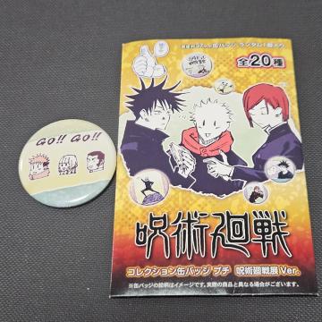 新品*呪術廻戦*コレクション缶バッジ プチ*呪術廻戦展Ver.*虎杖悠仁・来栖華・高羽史彦*芥見下々*原作イラスト*会場限定
