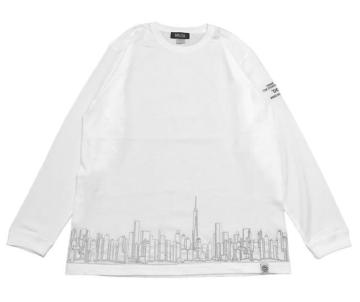 DELTAEMB SKYLINE L/S T-SHIRT "WHITE"