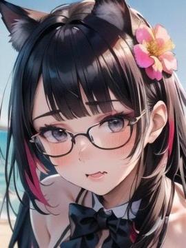 462 AI Girls オリジナル ネコミミ美少女 セクシー アート A4ポスター 高画質、光沢紙 ※3落札毎に+1枚サービス