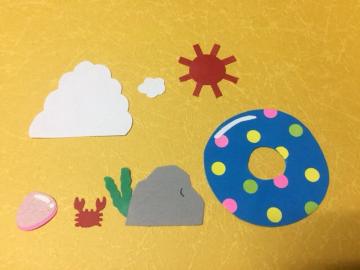 たみふる☆クラフト出品☆海水浴セット☆久々の出品です☆