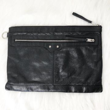 �y���i�z BALENCIAGA �o�����V�A�K �N���V�b�N�N���b�v �N���b�`�o�b�O �Z�J���h�o�b�O �� �u���b�N ���U�[