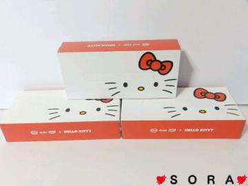 【キティ】可愛い♪日本製 ボックスティッシュペーパー 3箱セット