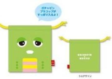 【ガチャピン&ムック】可愛い♪コップ.洗面具.お菓子.コスメ.小物入 巾着袋