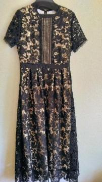 ☆正規品☆新品☆エミリアウィズ☆ブラックオールレースロングワンピース
