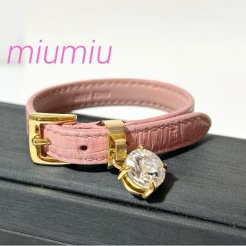 miumiu �~���E�~���E ���U�[ ���C���X�g�[�� �u���X���b�g �A�N�Z�T���[ ���f�B�[�X �s���N