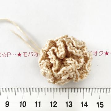 27*ハンドメイド♪お花モチーフ ケイトウ 糸付き 27