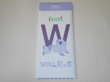 ǂԂAt@xbg funt ENGLISH BLOCK WALRUS