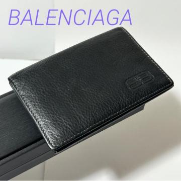 BALENCIAGA �o�����V�A�K ���U�[ �J�[�h�P�[�X �J�[�h���� �p�X�P�[�X ������� �u���b�N