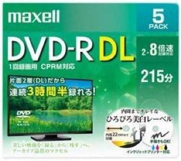 maxell ^p DVD-R DL W215 8{ CPRM v^uzCg 5pbN DRD215W