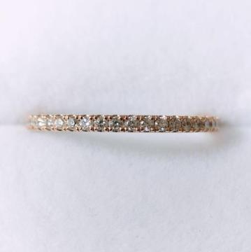 AHKAH �A�[�J�[ �_�C�������h �e�B�i �����O K18PG 0.16ct 1.4g