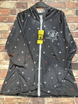 送料無料!人気ブランド!『ボディグローブ』男女兼用フルジップラッシュパーカー(ブラック)1枚4290円が