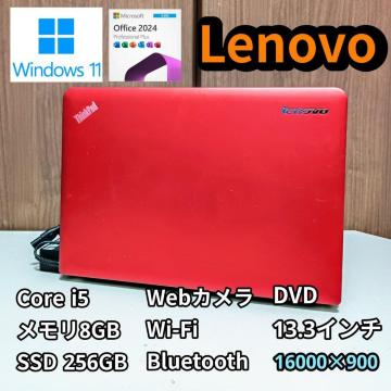 Lenovo Corei5 8GB SSD256GB DVD WebJ Windows11 m[gp\R Office