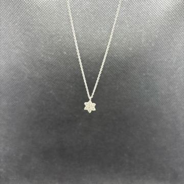 K18WG �z���C�g�S�[���h Pt900 0.24 �_�C�������h �l�b�N���X