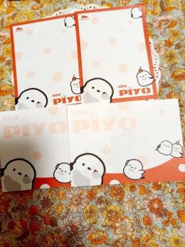 お裾分け☆NEW PIYOメモ2柄4枚☆
