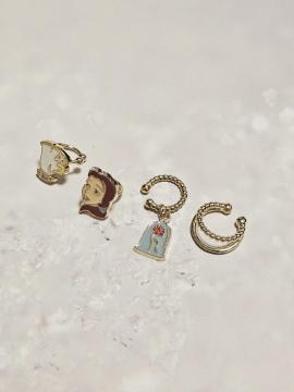 �y�V�i�z DISNEY �����Ɩ�b �C���[�J�t 4�Z�b�g �x�� �`�b�v �K�N