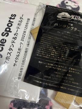 オートキャンパー、サイクルスポーツ雑誌付録★スマホスタンド&カードホルダー ハンギングテープ