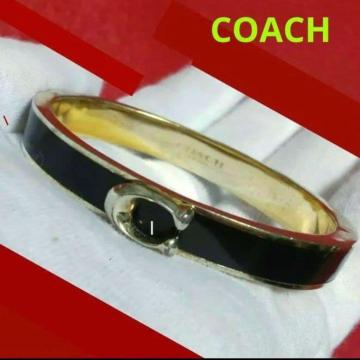 COACH C���`�[�t �o���O�� ( �u���b�N���S�[���h)