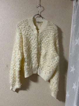 新品タグ付きmystic★ふわふわプードルカーディガン