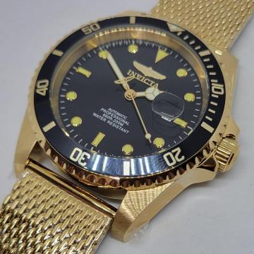 �y�h��ԃJ���[�zINVICTA  �C���r�N�^ 47mm �v���_�C�o�[ �I�[�g�}�`�b�N �S�[���h&�u���b�N