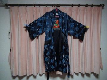 ROSEのガウンメンズ用(XL)ネイビー!。