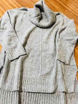 ☆新品☆ゆったり柔らかふんわり感ハイネック系セーターグレーM