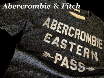 yAbercrombie  FitchzAoN@Vintage Printed XL Musle Fit /Navy