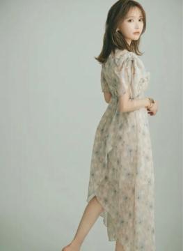 Crayme, Watercolor Tulips Dress