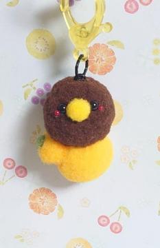 ハンドメイド♪ポンポンカニカンマスコット★コロコロキーウィちゃんとトロピカルフルーツ★パパイヤ