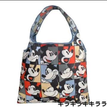 《New》ミッキーマウス★レジ袋の削減の為に…ボールチェーン付*エコバッグ