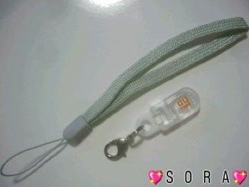【au】非売品♪クリップ付 オリジナルストラップ