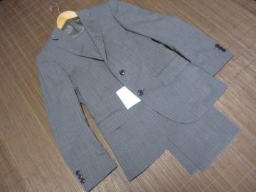 ☆ユナイテッドアローズ greenlabel 2B ストライプ セットアップ スーツ/グレー☆新品