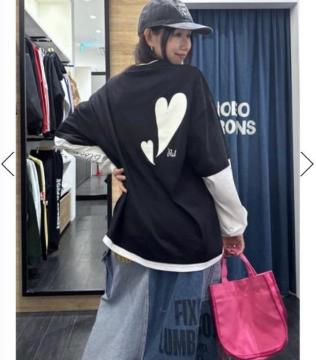 ���f�I�N���E���Y�� �yUNISEX�z�n�[�g�t�F�C�N���C���[�h�g�b�v�X�iL�j
