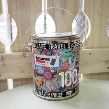 VINTAGE TRAVELS STICKERSBe[WgxfUCXebJ[102{NXf