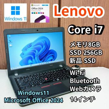 m[gp\R Corei7 Windows11 Excel Word Lenovo  SSD256GB 8GB 14C`
