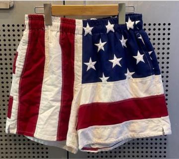 �Ò��@���B���e�[�W�@vintage �p���c�@�V���[�g�p���c�@USA�����@�J���t���@�h��@���h