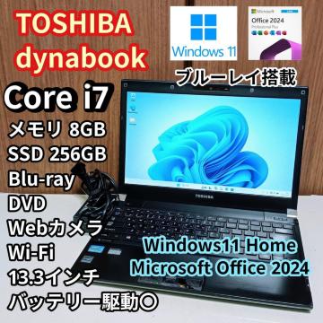 TOSHIBA dynabook Corei7 ������8GB SSD256GB Web�J���� �u���[���C Windows11