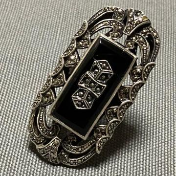 SILVER 925 �V���o�[�����O �I�j�L�X�A�}�[�J�T�C�g �w�� 12��