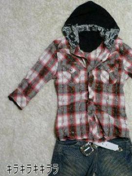 【in the attic】アメカジ★Bway*7分袖・ネルシャツ