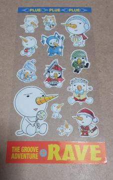 RAVE�i���C���j�v���[ �L�����N�^�[ �V�[�� �X�e�b�J�[ �R���N�V���� ���g�p�i