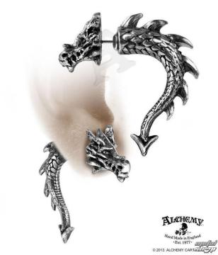 ALCHEMY GOTHIC: TOR DRAGON EARRINGgAhS
