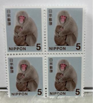 5円切手 4枚